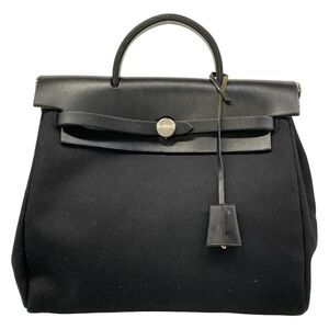 Hermès Her Bag a Dos Backpack Toile Officier Box Calf